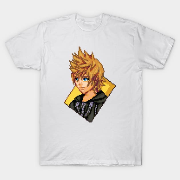 Organization XIII Roxas Pixel Art T-Shirt by inotyler